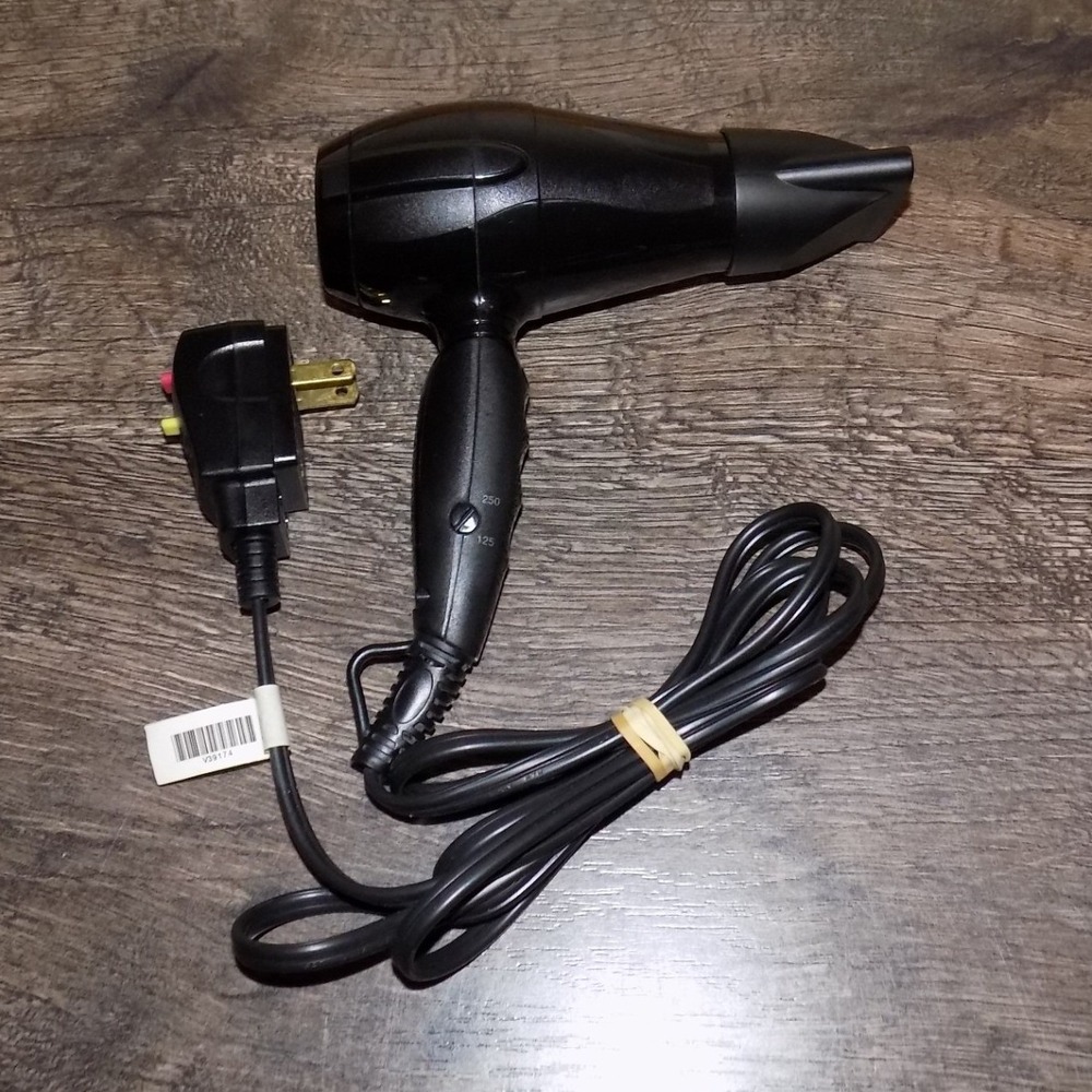 BaBylissPRO Bambino Nano Titanium Travel Hair Dryer Black Good 1000 - Picture 7 of 7